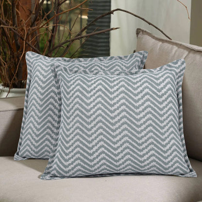 Vibrant Wave Printed Cushion Cover - Set of 2 | Verified Sustainable by Brown Living™