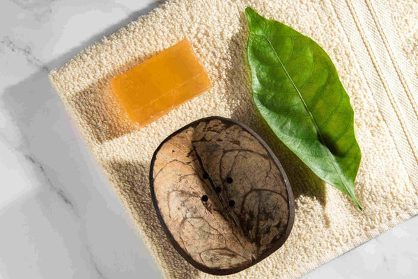 Buy Vichu Coconut Soap Dish | Shop Verified Sustainable Bath Accessories on Brown Living™