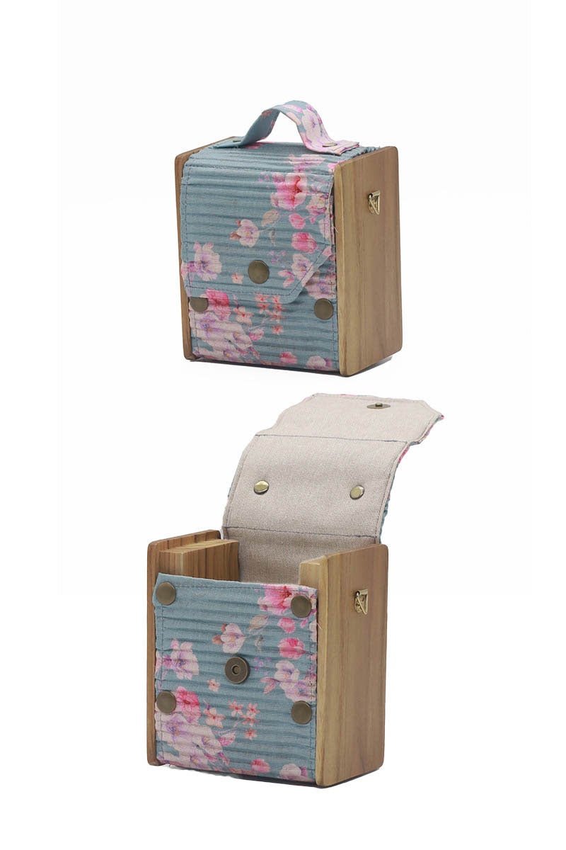 Vintage Blossom 4 in 1 Box Clucth | Verified Sustainable by Brown Living™
