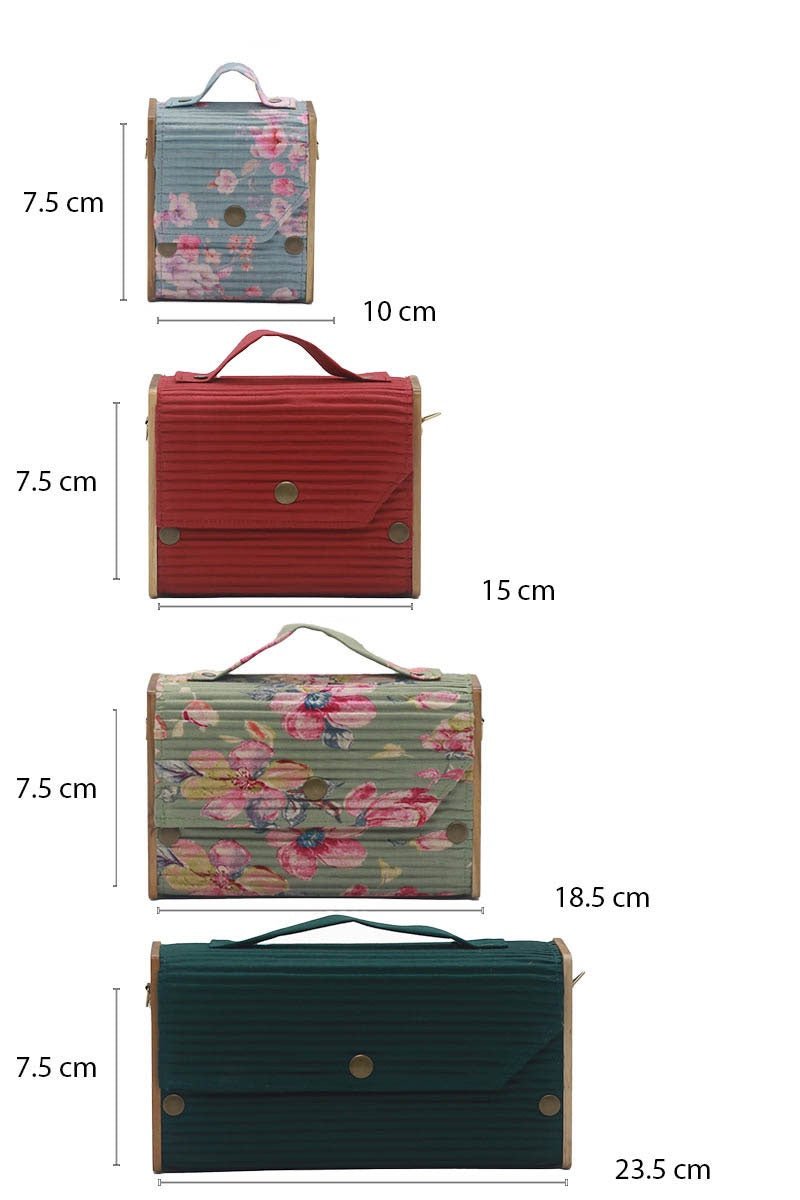 Vintage Blossom 4 in 1 Box Clucth | Verified Sustainable by Brown Living™