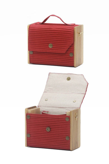Vintage Blossom 4 in 1 Box Clucth | Verified Sustainable by Brown Living™