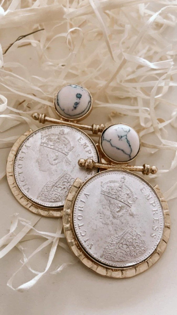 Buy Vintage Roman Coin Earrings | Shop Verified Sustainable Womens Earrings on Brown Living™