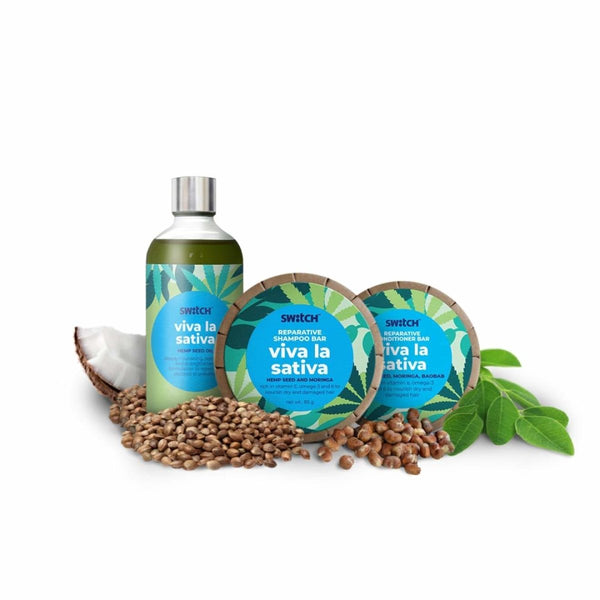 Buy Viva La Sativa Haircare Bundle | Shop Verified Sustainable Hair Shampoo Bar on Brown Living™