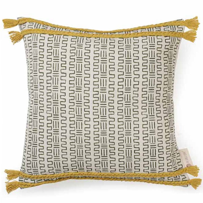 Buy Vivacious Lines Braided Ribs Cushion Cover | Shop Verified Sustainable Products on Brown Living