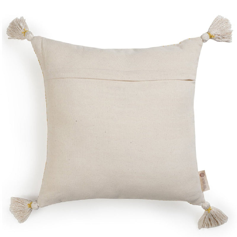 Buy Vivacious Lines Chain Stitch Cushion Cover | Shop Verified Sustainable Covers & Inserts on Brown Living™