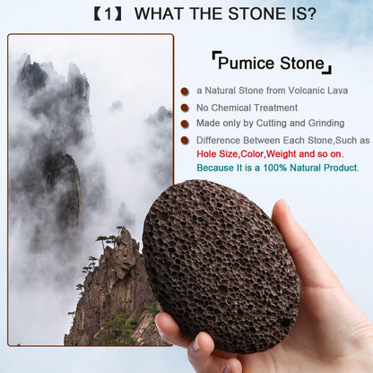 Volcanic Lava Pumice Stone Foot and Hand Skin Pedicure Callus Dead Skin Remover | Pedicure Tool Exfoliation to Remove Dead Skin | Verified Sustainable by Brown Living™