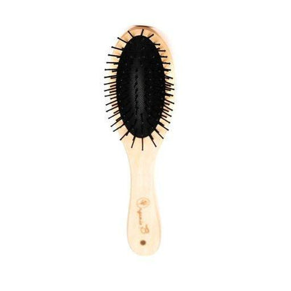 Volumonising & Anti - frizz Eco - strong Teak Paddle hairbrush | Oval, Small | Verified Sustainable by Brown Living™