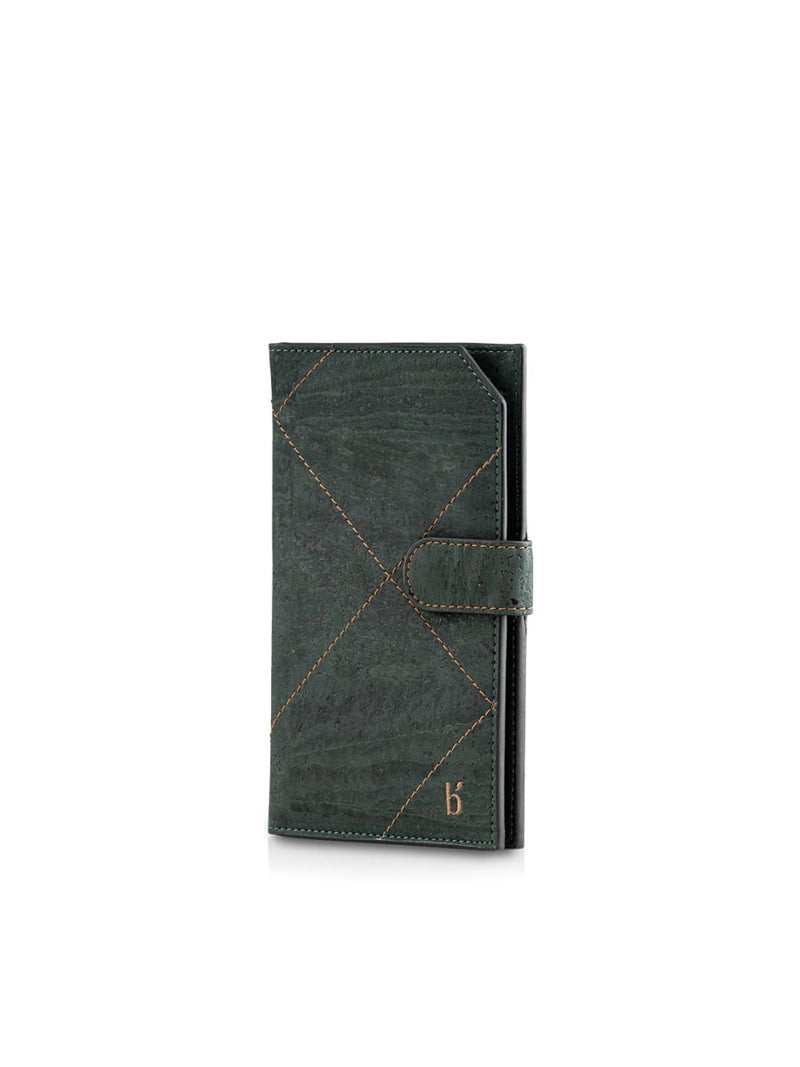 Buy Voyager Cork Travels Wallet - Sacramento Green | Shop Verified Sustainable Products on Brown Living