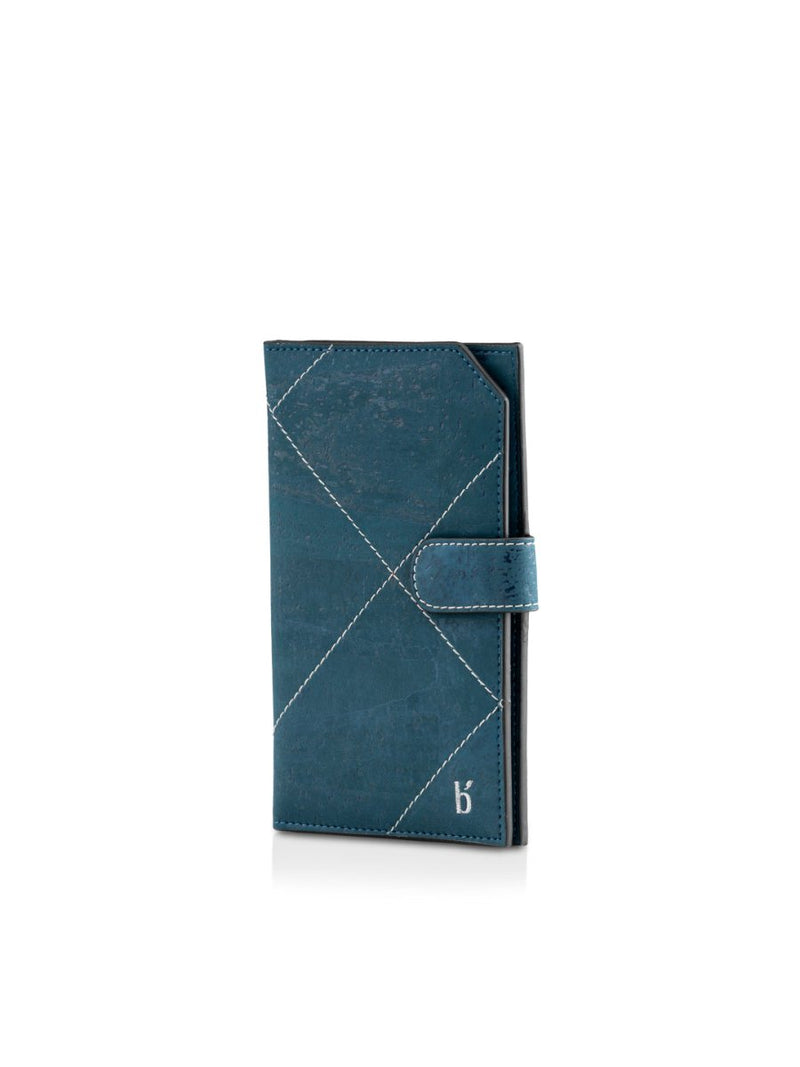 Buy Voyager Cork Travels Wallet - Teal | Shop Verified Sustainable Products on Brown Living