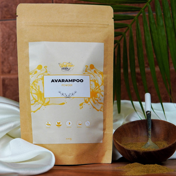 Buy Vriksha Veda Avarampoo Flower Powder - 100g | Shop Verified Sustainable Products on Brown Living