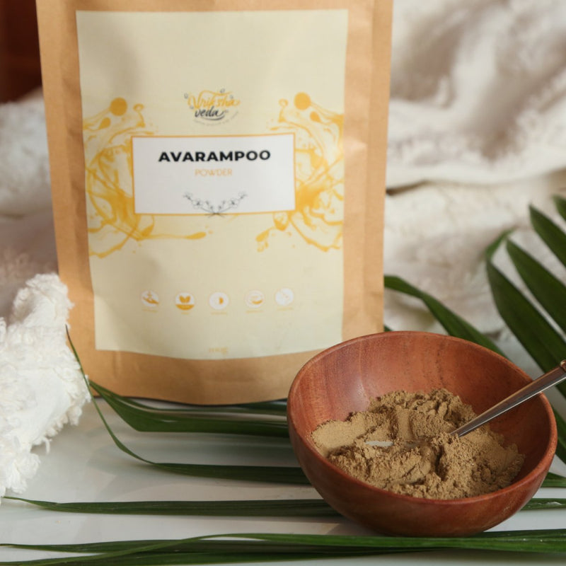 Buy Vriksha Veda Avarampoo Flower Powder - 100g | Shop Verified Sustainable Products on Brown Living