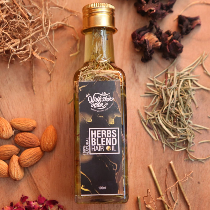 Buy Vriksha Veda Herbs Blend Oil | Shop Verified Sustainable Hair Oil on Brown Living™