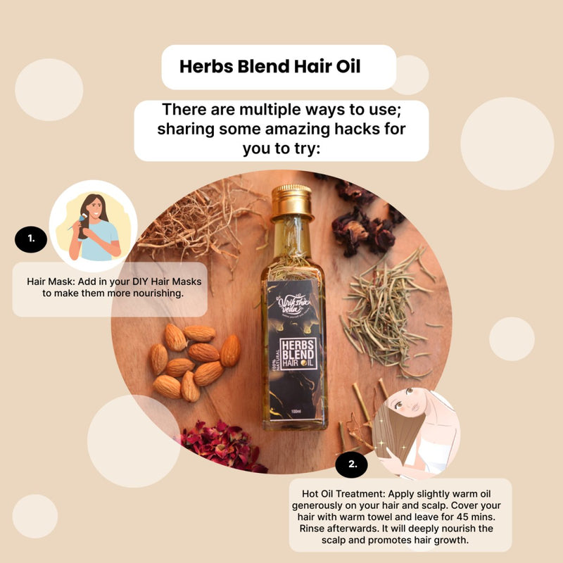 Buy Vriksha Veda Herbs Blend Oil | Shop Verified Sustainable Hair Oil on Brown Living™
