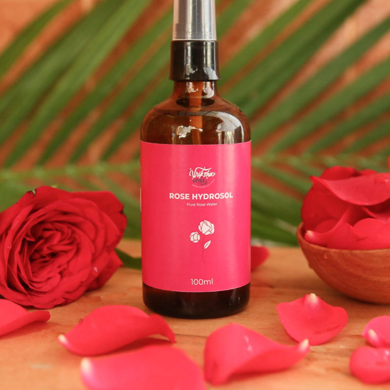 Buy Vriksha Veda Rose Hydrosol | Shop Verified Sustainable Face Cleanser on Brown Living™
