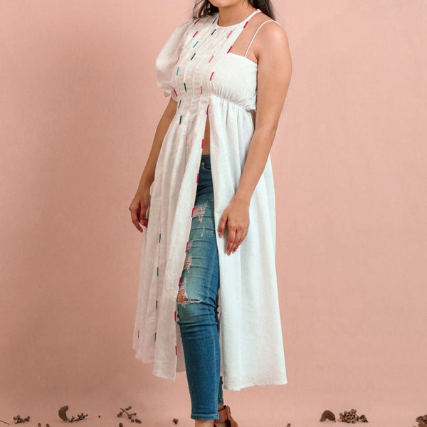 Ladies Cotton Printed Full Sleeves Fancy Side Cut A Line Kurti For Festive  Wear at Best Price in Ahmedabad | Tulsi Fashion