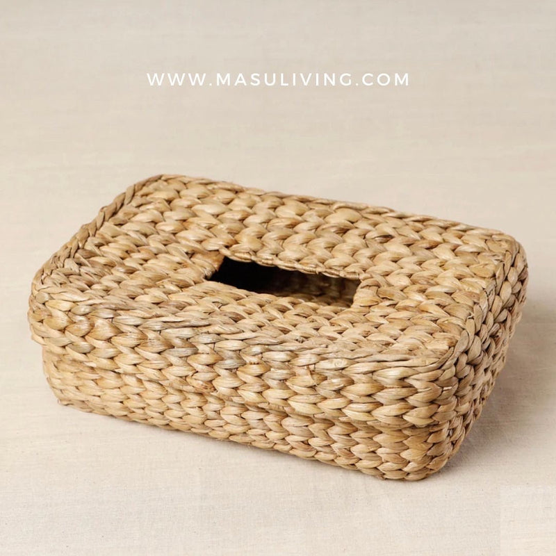 Buy Water Hyacinth Tissue Box Holder | Shop Verified Sustainable Baskets & Boxes on Brown Living™