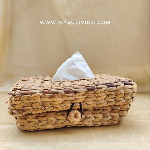 Buy Water Hyacinth Tissue Box Holder | Shop Verified Sustainable Baskets & Boxes on Brown Living™