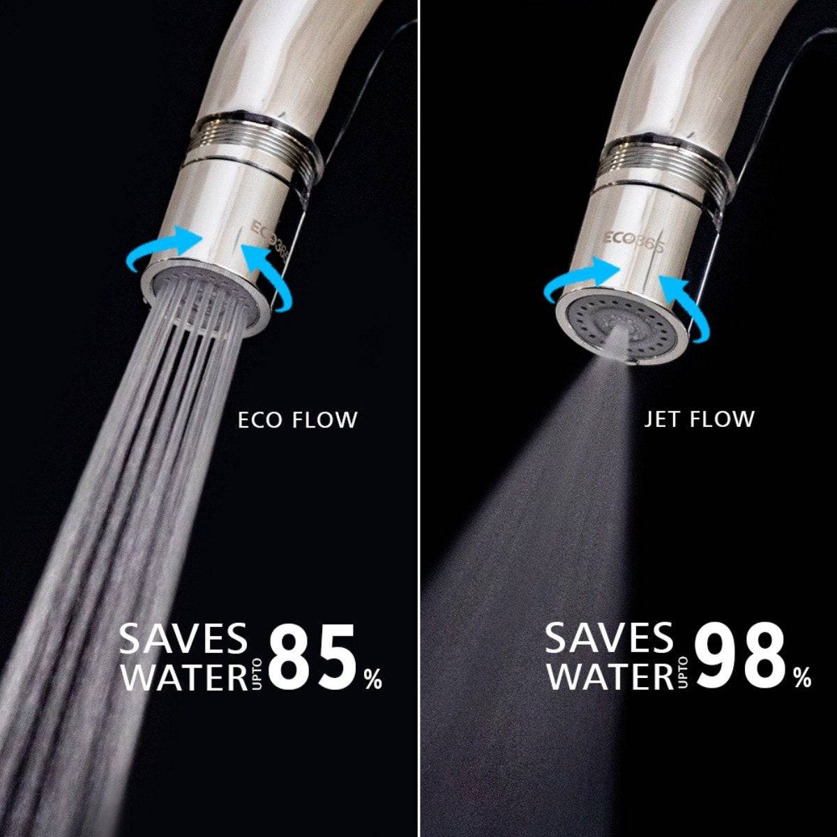 Water Saving Dual Flow Chrome Finish X22 Aerator With Jet And Eco Flow - Save Upto 95% Water | Verified Sustainable by Brown Living™