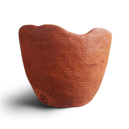 Wavy - Jute Textured Terracotta Planter Set of 2 – Pots & Planters on Brown Living™. SKU: PLT - WAV/J2. Img 2.