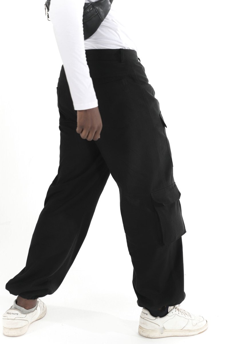 Buy Weekender Cargos | Black Cargo Pants for Men | Shop Verified Sustainable Mens Pants on Brown Living™