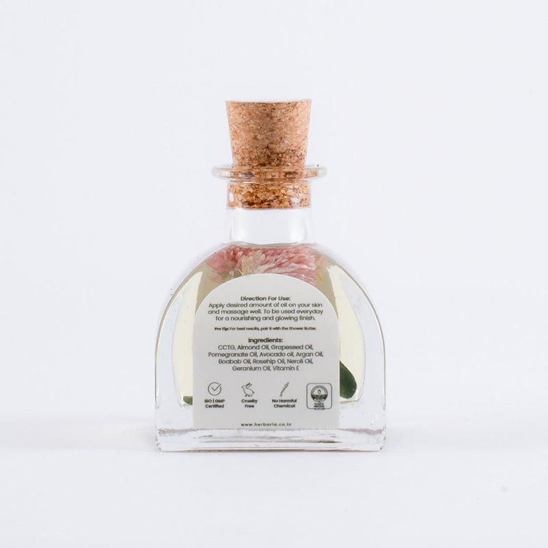 White Floral- 100% Vegan Body Oil- 100ml | Verified Sustainable Body Oil on Brown Living™