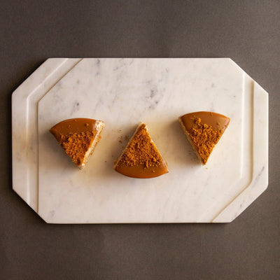 White Furrow Marble Cheese Platter – Trays & Platters on Brown Living™. SKU: CP0101. Img 2.