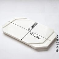 White Furrow Marble Cheese Platter – Trays & Platters on Brown Living™. SKU: CP0101. Img 5.