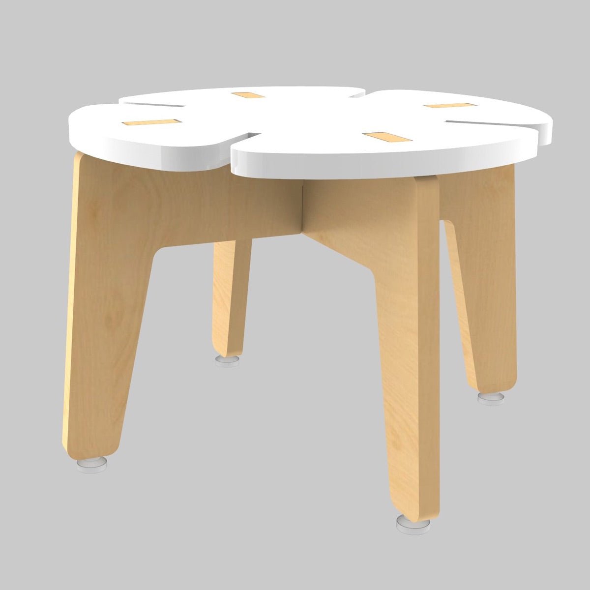 White Grape | Wooden Stool | Verified Sustainable by Brown Living™