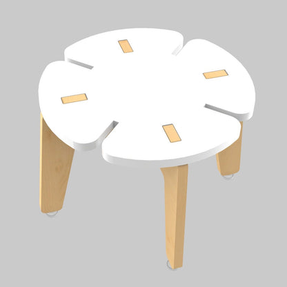 White Grape | Wooden Stool | Verified Sustainable by Brown Living™