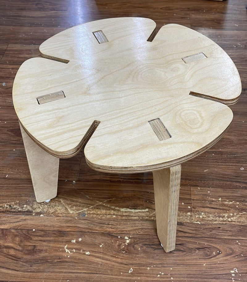 White Grape | Wooden Stool | Verified Sustainable by Brown Living™