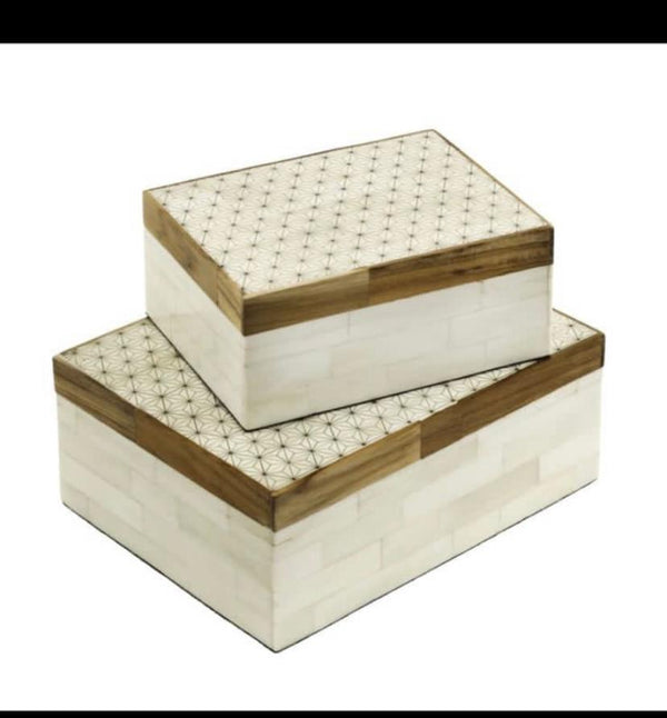 Buy White Mirage Inlay Box Medium | Shop Verified Sustainable Products on Brown Living