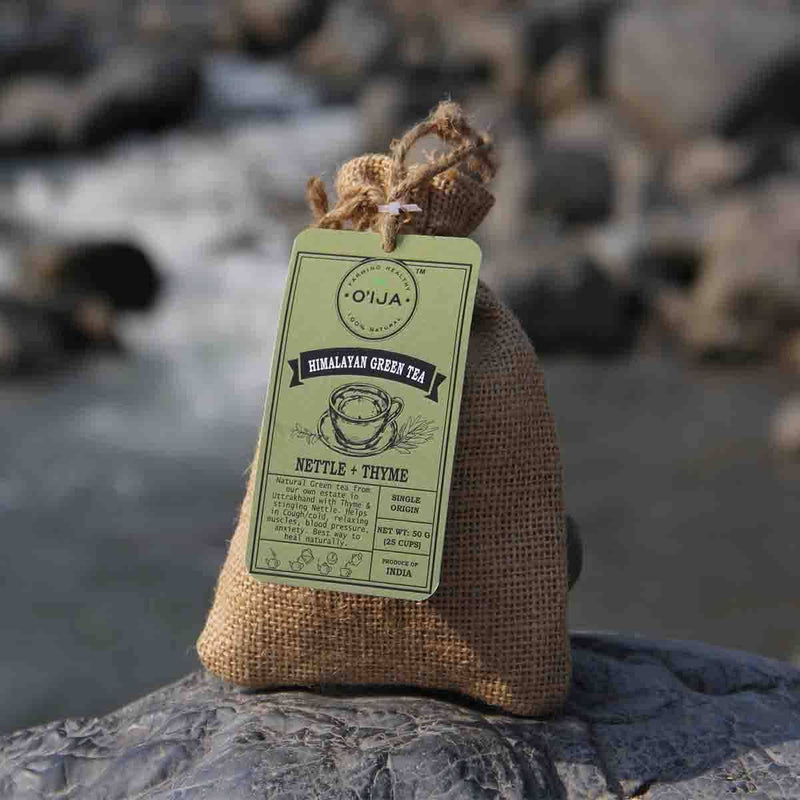 Buy Whole Leaf Green Tea with Thyme and Nettle Leaf | Shop Verified Sustainable Tea on Brown Living™