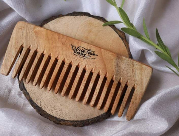 Buy Wide Tooth Neem Wood Comb | Shop Verified Sustainable Products on Brown Living