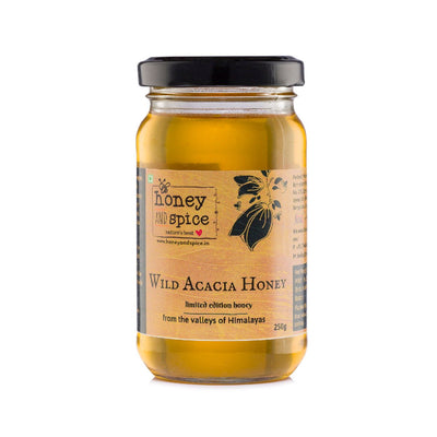 Wild Acacia Honey | Made In Small Batches – Honey & Syrups on Brown Living™. SKU: WAH250GM. Img 2.