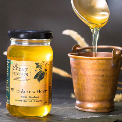 Wild Acacia Honey | Made In Small Batches – Honey & Syrups on Brown Living™. SKU: WAH250GM. Img 1.