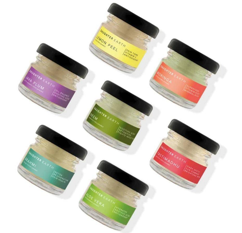 Wild Glow Masking Kit - (Set of Seven Botanical Ubtans with Floral Essence Mist) | Verified Sustainable by Brown Living™