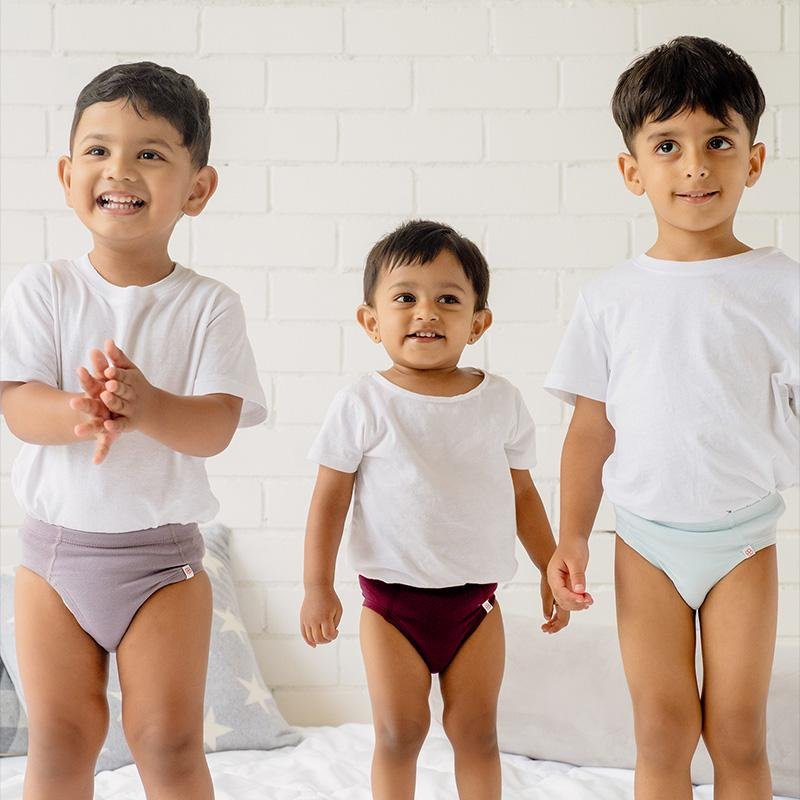 Buy Wild Indigo Boys Briefs - Pack of 3 | Shop Verified Sustainable Products on Brown Living