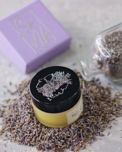 Wild Lavender Ultra - Moisturizing Lip Salve - 30 g – Lip Balms on Brown Living™. SKU: 276 - 16612 - WLFS002. Img 1.