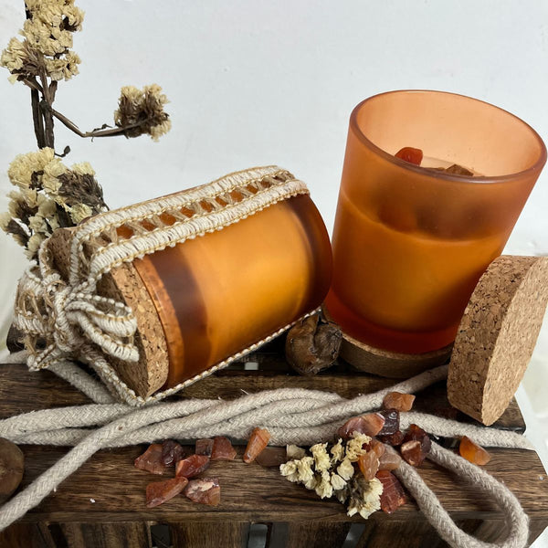 Buy Wild Orange & Vanilla | Carnelian Candle | Shop Verified Sustainable Products on Brown Living