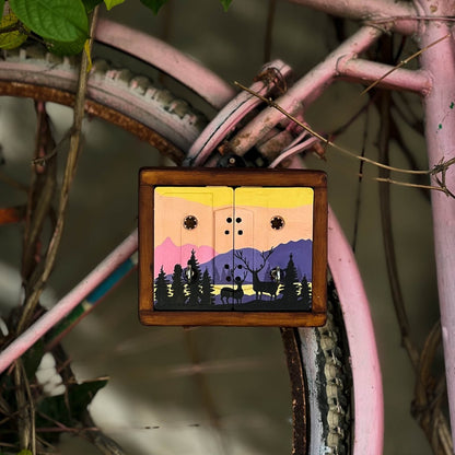 Wilderness Mini Key Keyholder | Upcycled | Audio tapes | Wanderlust | Handcrafted | Verified Sustainable by Brown Living™