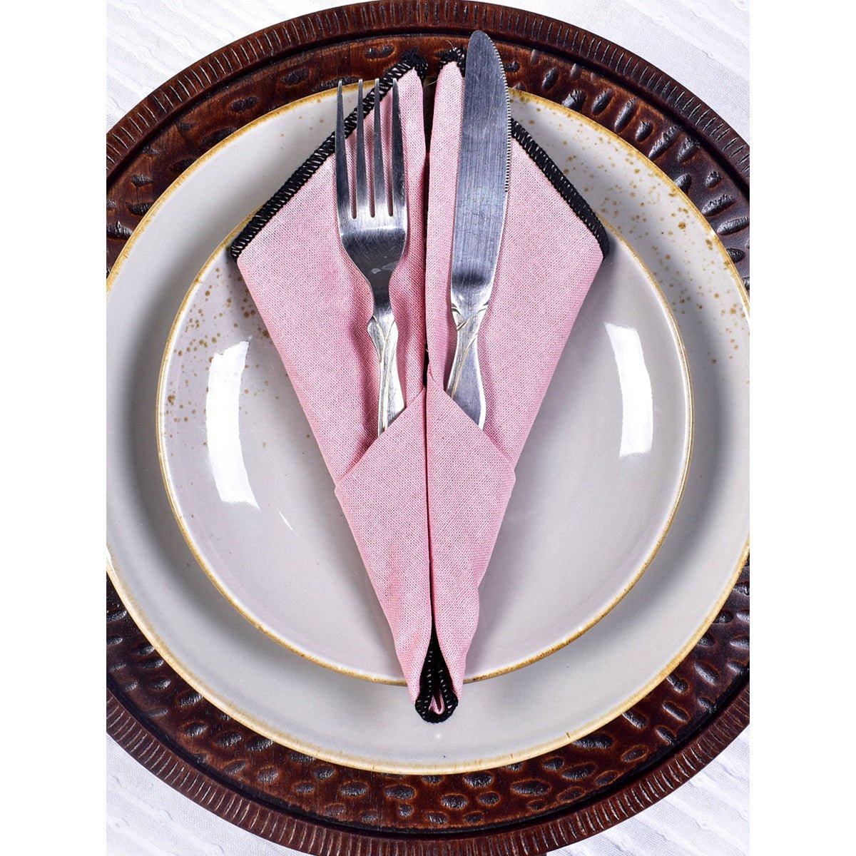 Willow Cotton Napkin (Pink Plume , Set Of 4) | Verified Sustainable by Brown Living™