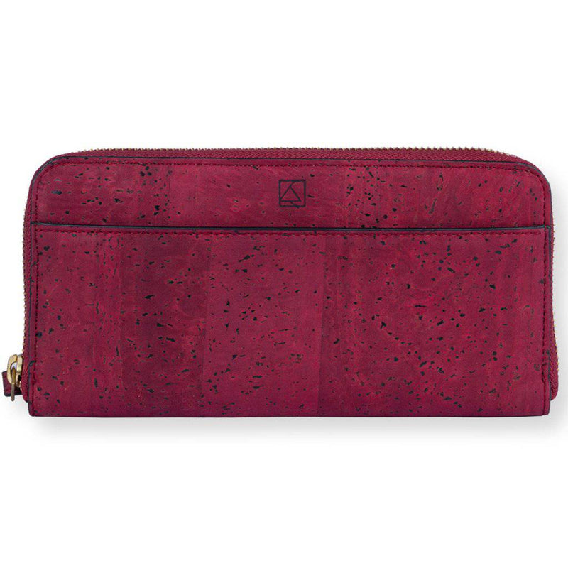 Buy Willow Zip-around Wristlet - Maroon | Shop Verified Sustainable Products on Brown Living