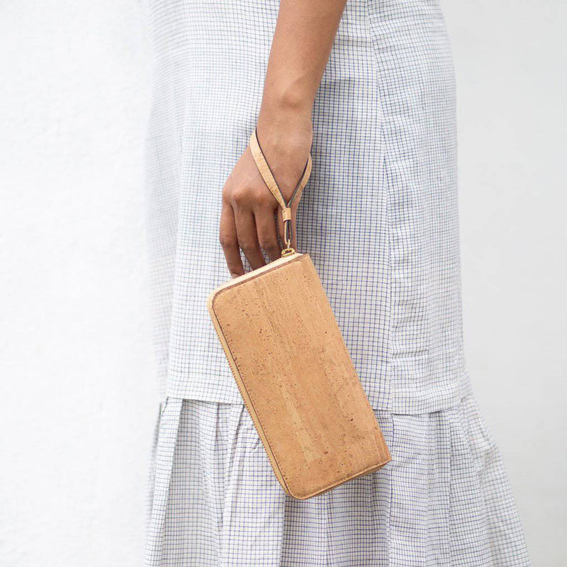 Buy Willow Zip-around Wristlet - Natural | Shop Verified Sustainable Products on Brown Living
