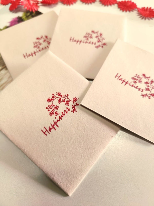 Buy Wish Cards in Organic Cotton Rag paper- Happiness Beige | Shop Verified Sustainable Gift Cards on Brown Living™