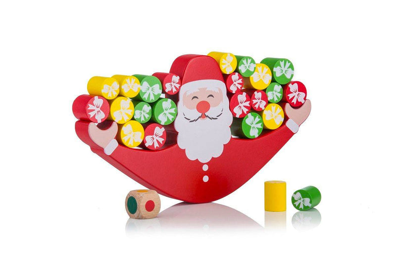 Buy Wobbly Wooden Balancing Santa Game | Shop Verified Sustainable Products on Brown Living
