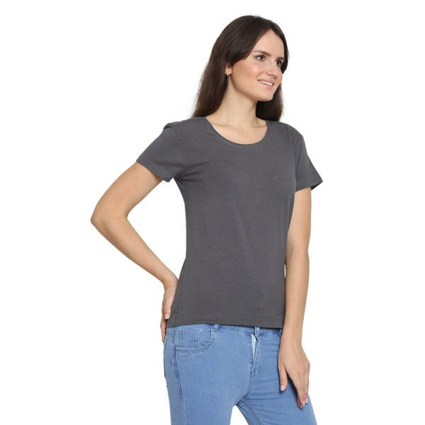 Buy Women's Bamboo Deep Neck Half Sleeve Softest Ever T-Shirt (SALE) | Shop Verified Sustainable Products on Brown Living