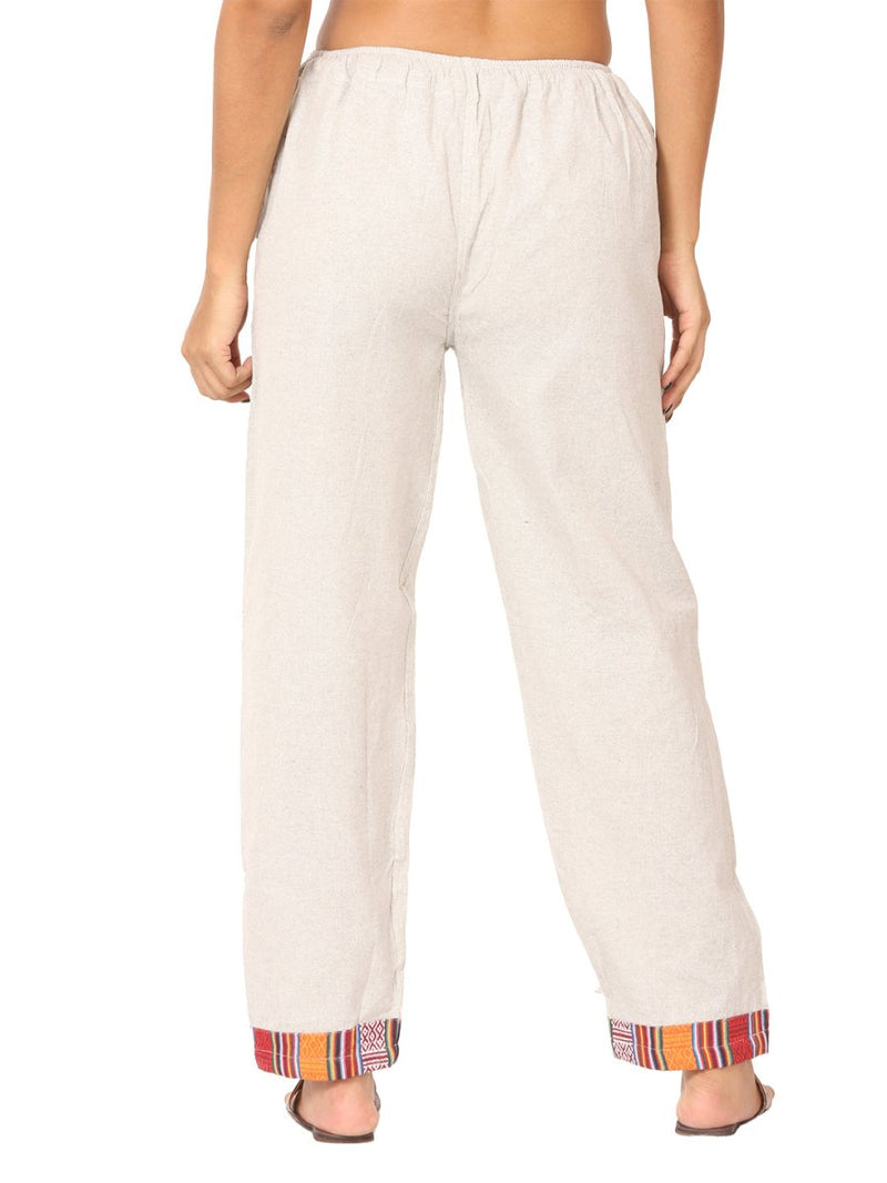 Buy Women's Designer Lounge Pants | Melange Grey | GSM-170 | Free Size | Shop Verified Sustainable Products on Brown Living