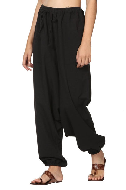 Women's Harem Pant | Black | Fits Waist Size 28" to 36" | Verified Sustainable by Brown Living™