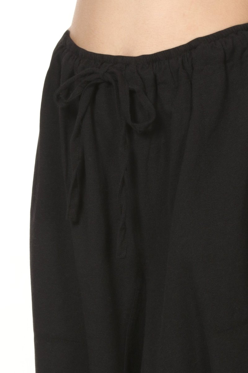 Women's Harem Pant | Black | Fits Waist Size 28" to 36" | Verified Sustainable by Brown Living™