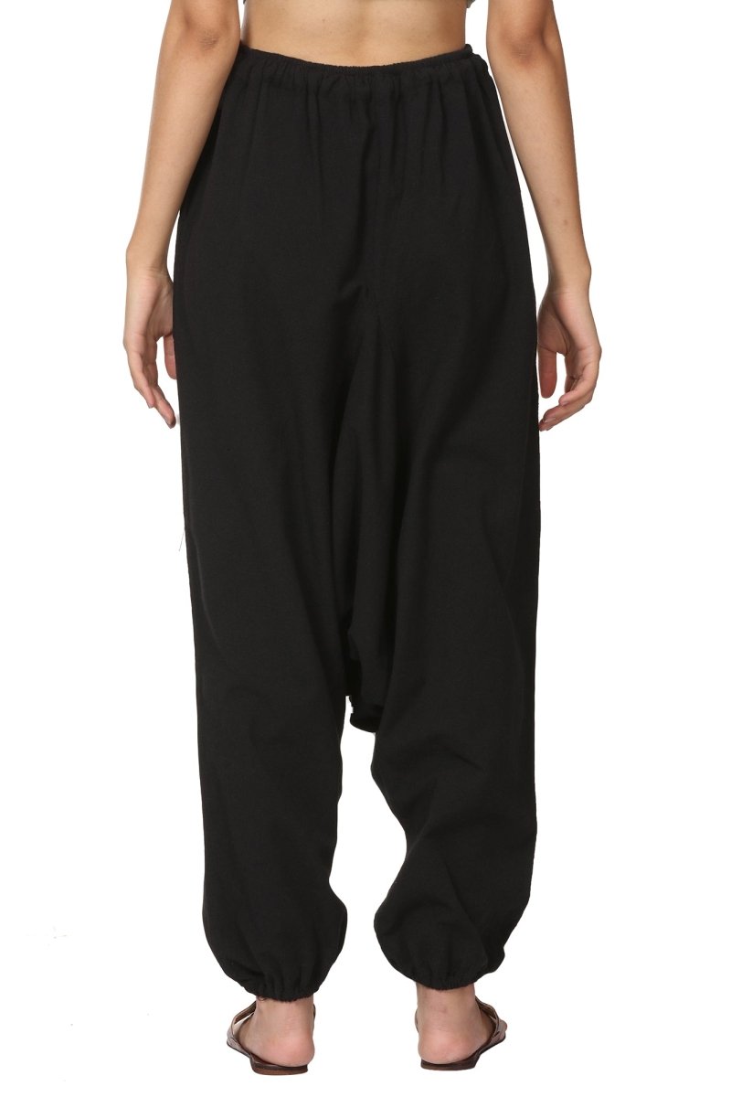 Women's Harem Pant | Black | Fits Waist Size 28" to 36" | Verified Sustainable by Brown Living™